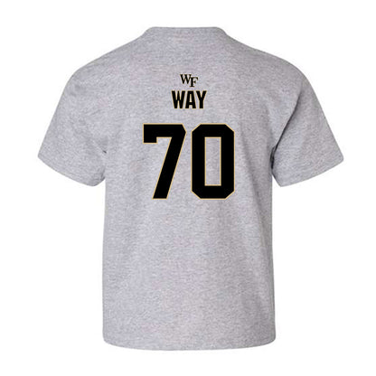 Wake Forest - NCAA Football : Will Way - Fashion Shersey Youth T-Shirt-1