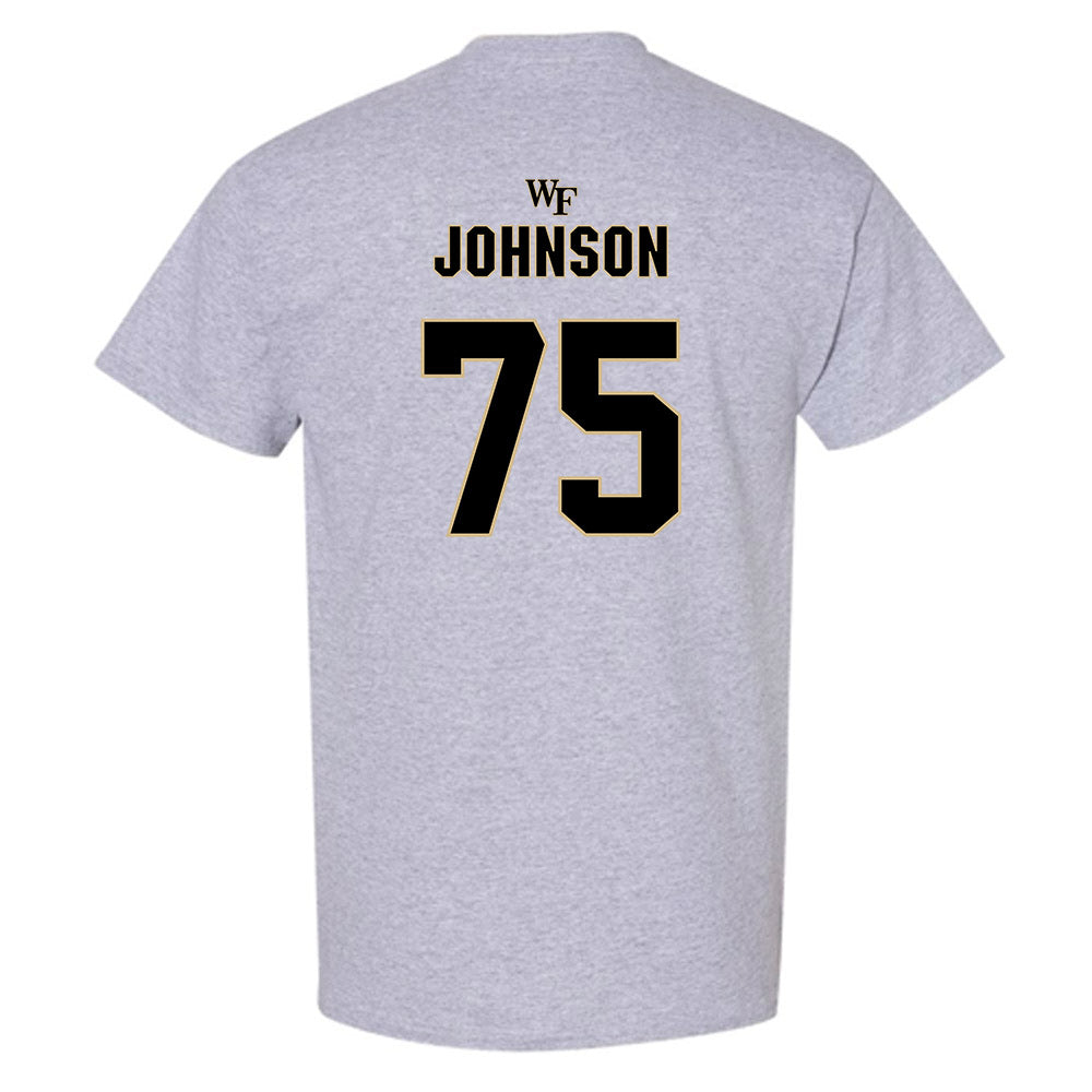 Wake Forest - NCAA Football : Derrell Johnson - Fashion Shersey T-Shirt-1