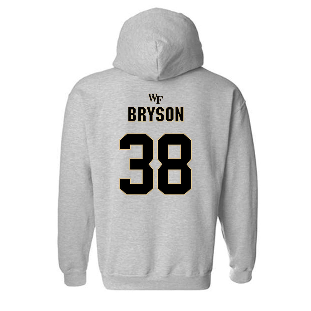 Wake Forest - NCAA Football : Walker Bryson - Fashion Shersey Hooded Sweatshirt-1
