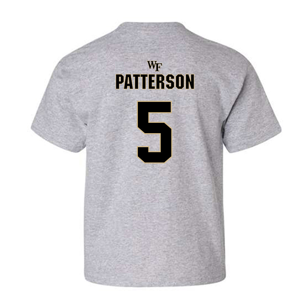 Wake Forest - NCAA Football : Davaughn Patterson - Fashion Shersey Youth T-Shirt-1