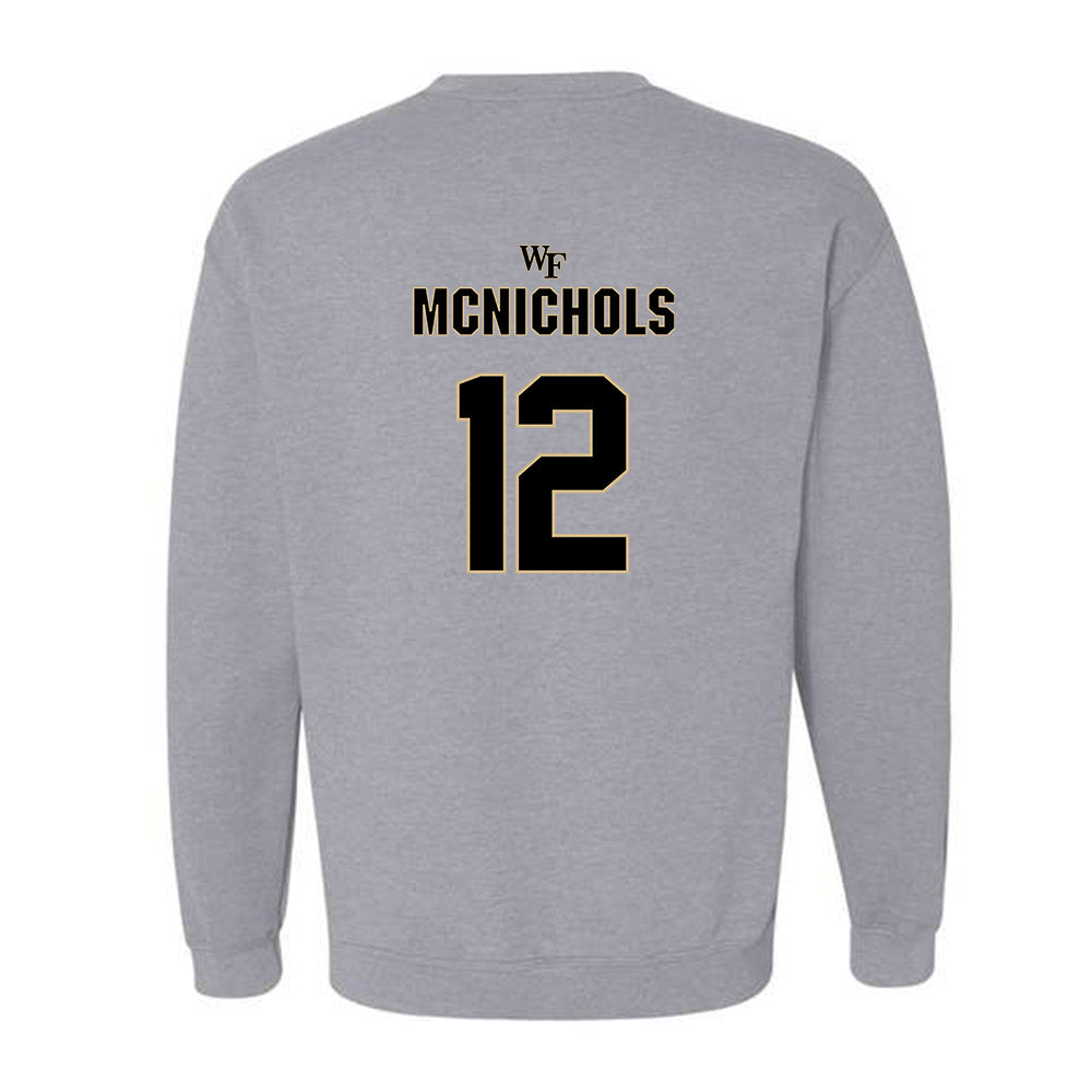Wake Forest - NCAA Football : Tylan McNichols - Fashion Shersey Crewneck Sweatshirt-1