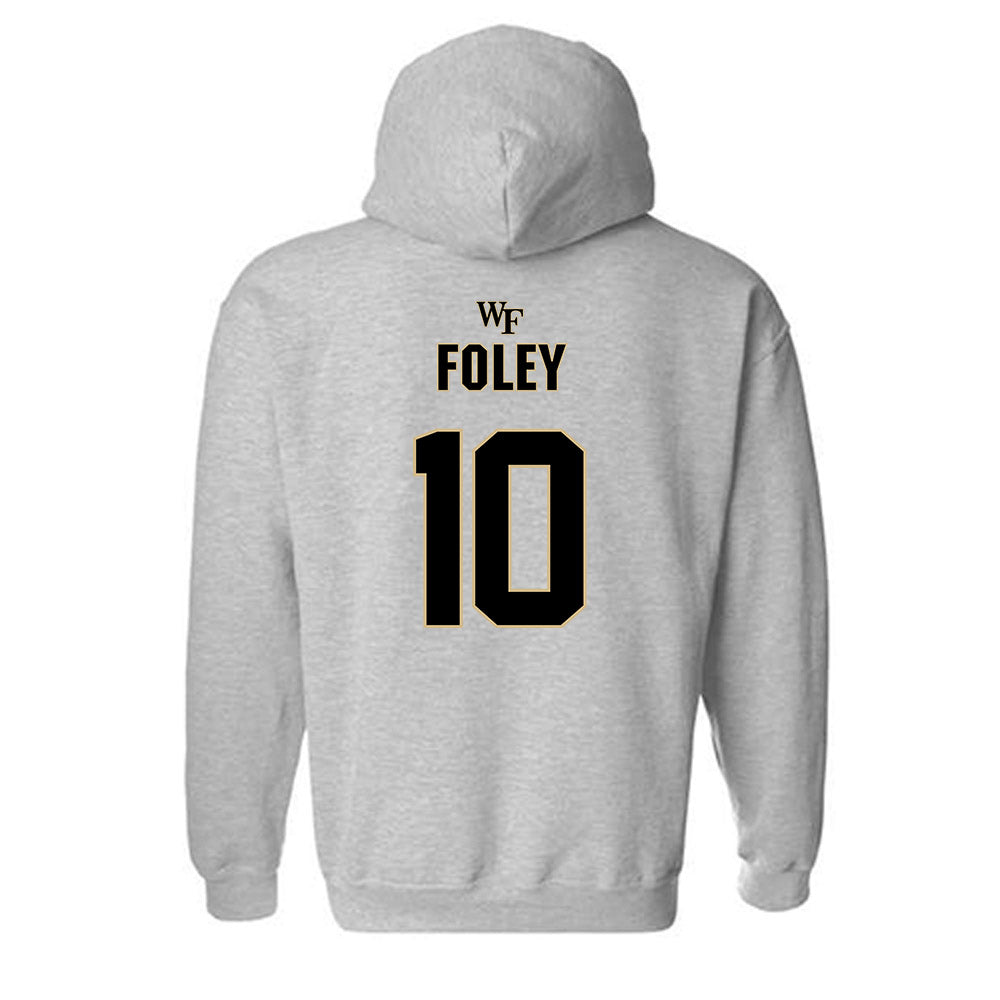 Wake Forest - NCAA Football : Jack Foley - Fashion Shersey Hooded Sweatshirt-1
