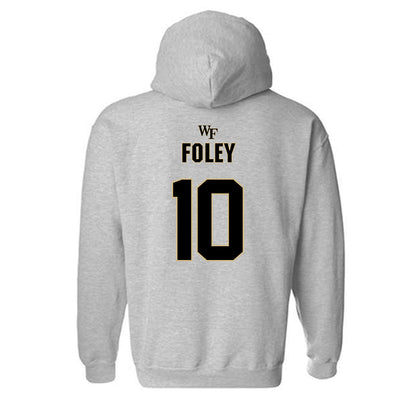 Wake Forest - NCAA Football : Jack Foley - Fashion Shersey Hooded Sweatshirt-1