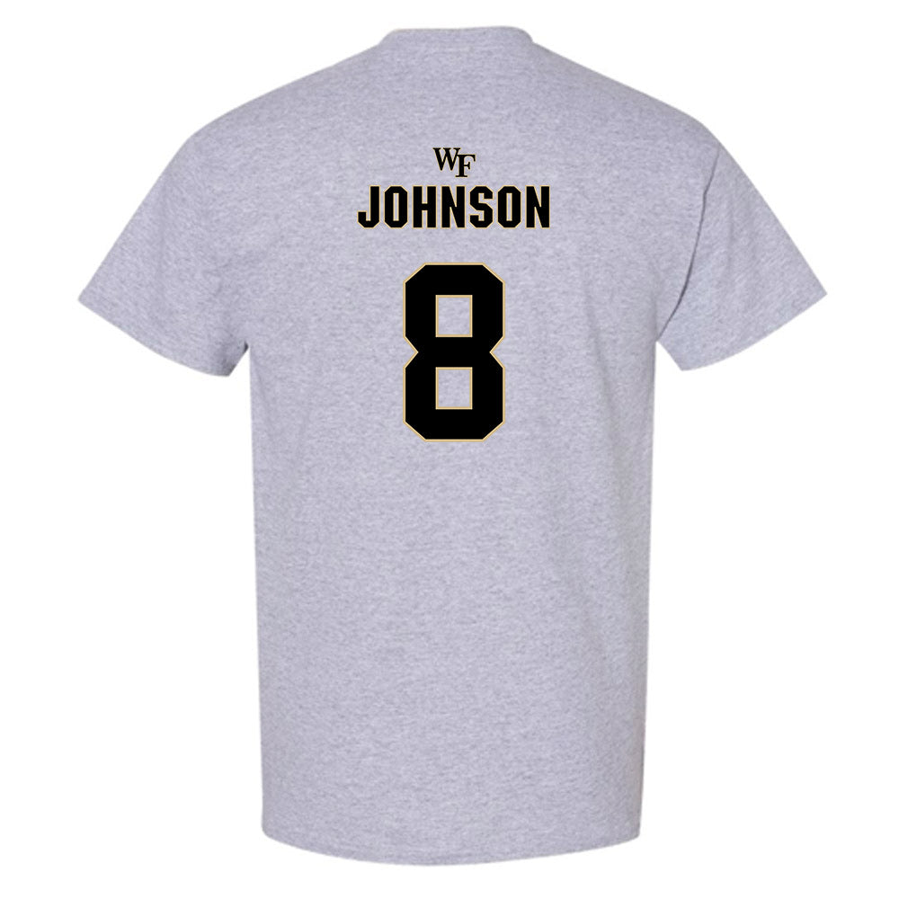 Wake Forest - NCAA Football : Braylon Johnson - Fashion Shersey T-Shirt-1