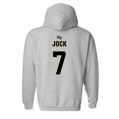 Wake Forest - NCAA Football : Buom Jock - Fashion Shersey Hooded Sweatshirt-1