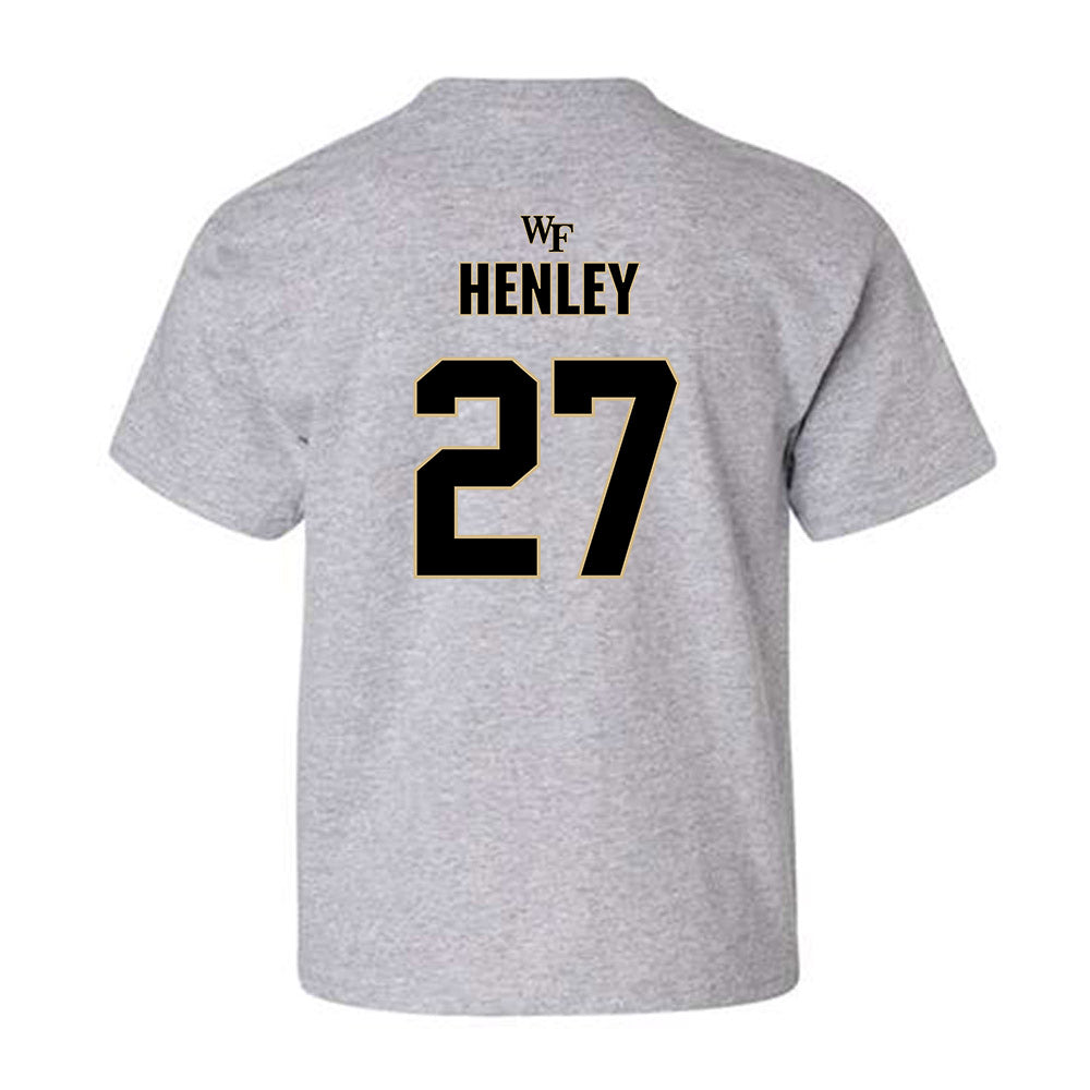 Wake Forest - NCAA Football : Ryan Henley - Fashion Shersey Youth T-Shirt-1