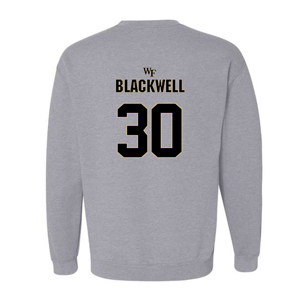 Wake Forest - NCAA Football : Jerron Blackwell - Fashion Shersey Crewneck Sweatshirt-1