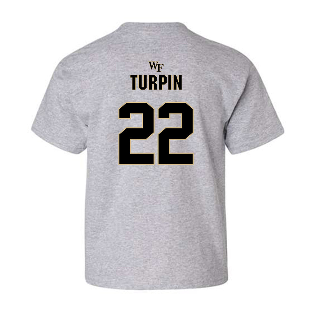 Wake Forest - NCAA Football : Myles Turpin - Fashion Shersey Youth T-Shirt-1