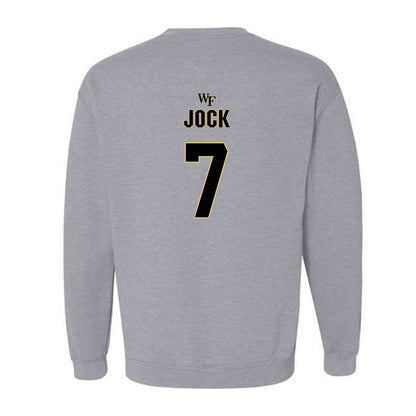 Wake Forest - NCAA Football : Buom Jock - Fashion Shersey Crewneck Sweatshirt-1