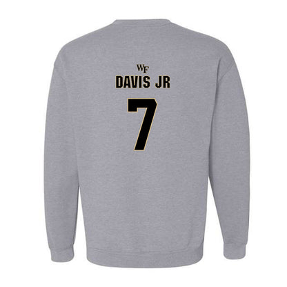 Wake Forest - NCAA Football : Wondame Davis Jr - Fashion Shersey Crewneck Sweatshirt-1
