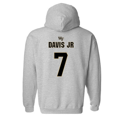 Wake Forest - NCAA Football : Wondame Davis Jr - Fashion Shersey Hooded Sweatshirt-1