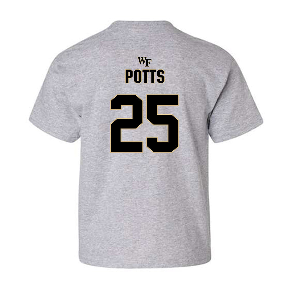 Wake Forest - NCAA Football : Eli Potts - Fashion Shersey Youth T-Shirt-1