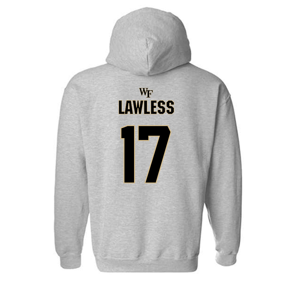 Wake Forest - NCAA Football : Grant Lawless - Fashion Shersey Hooded Sweatshirt-1