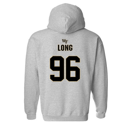 Wake Forest - NCAA Football : Cooper Long - Fashion Shersey Hooded Sweatshirt-1