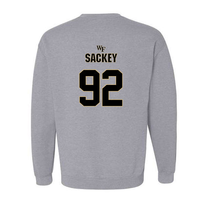 Wake Forest - NCAA Football : Sefa Sackey - Fashion Shersey Crewneck Sweatshirt-1