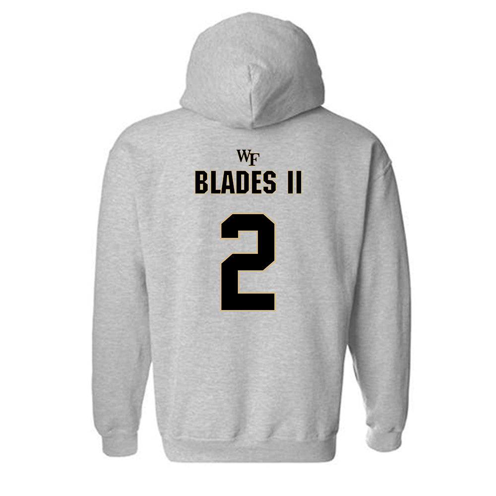 Wake Forest - NCAA Football : Brian Blades II - Fashion Shersey Hooded Sweatshirt-1