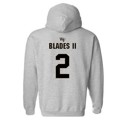 Wake Forest - NCAA Football : Brian Blades II - Fashion Shersey Hooded Sweatshirt-1