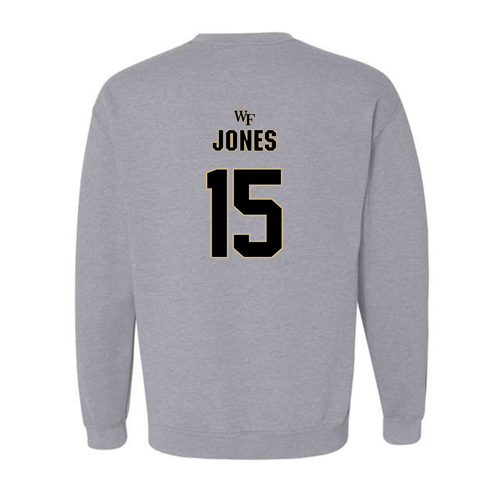 Wake Forest - NCAA Football : Gannon Jones - Fashion Shersey Crewneck Sweatshirt-1