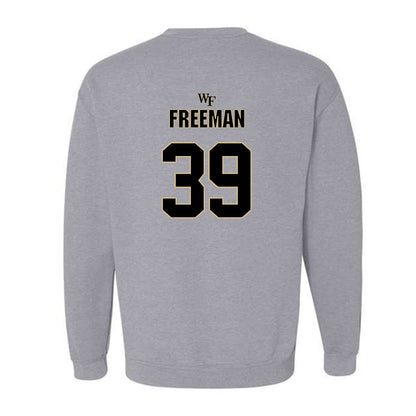 Wake Forest - NCAA Football : Wyatt Freeman - Fashion Shersey Crewneck Sweatshirt-1