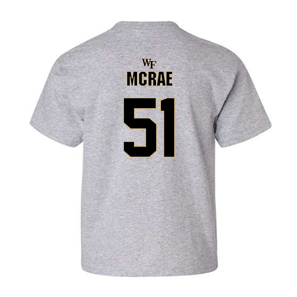 Wake Forest - NCAA Football : Devin McRae - Fashion Shersey Youth T-Shirt-1