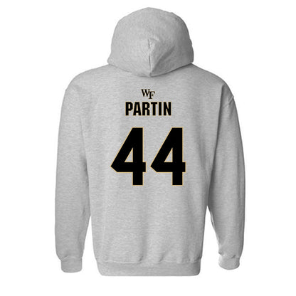Wake Forest - NCAA Football : Monroe Partin - Fashion Shersey Hooded Sweatshirt-1