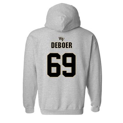 Wake Forest - NCAA Football : Dalton DeBoer - Fashion Shersey Hooded Sweatshirt-1
