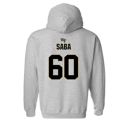 Wake Forest - NCAA Football : Will Saba - Fashion Shersey Hooded Sweatshirt-1