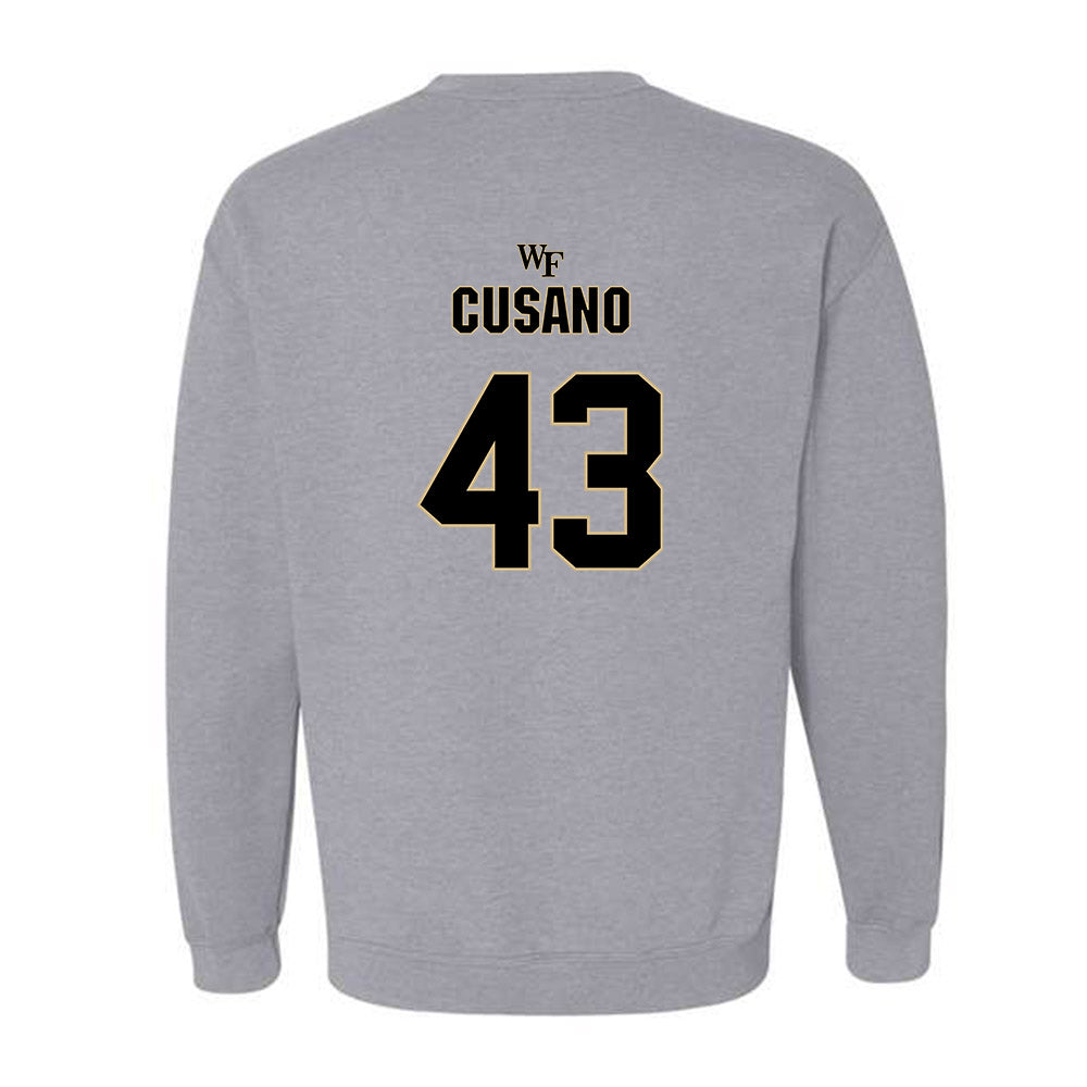 Wake Forest - NCAA Football : Frank Cusano - Fashion Shersey Crewneck Sweatshirt-1