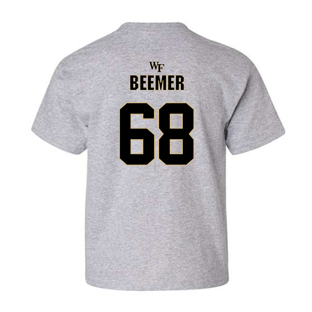 Wake Forest - NCAA Football : Luke Beemer - Fashion Shersey Youth T-Shirt-1