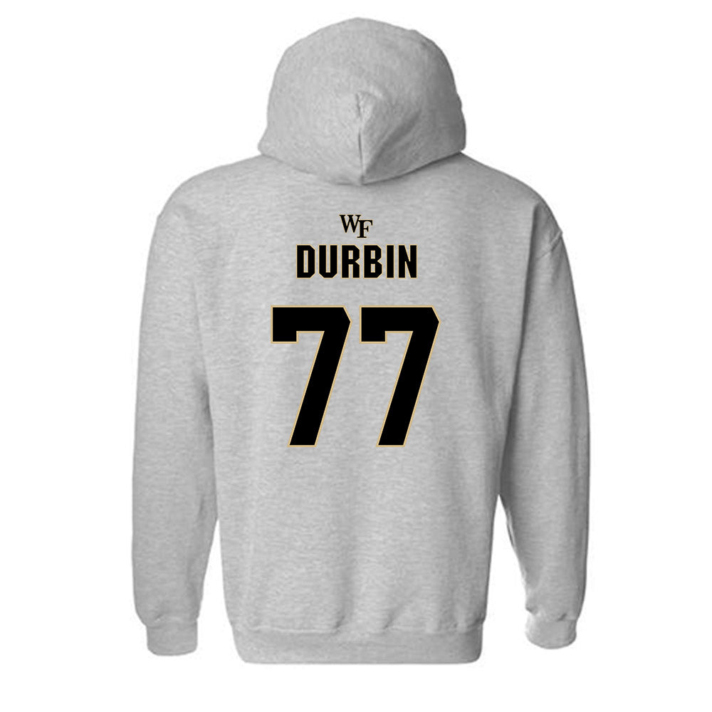Wake Forest - NCAA Football : Dylan Durbin - Fashion Shersey Hooded Sweatshirt-1