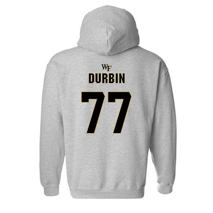Wake Forest - NCAA Football : Dylan Durbin - Fashion Shersey Hooded Sweatshirt-1