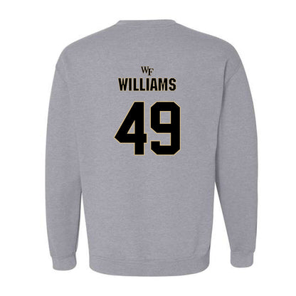Wake Forest - NCAA Football : Eric Williams - Fashion Shersey Crewneck Sweatshirt-1