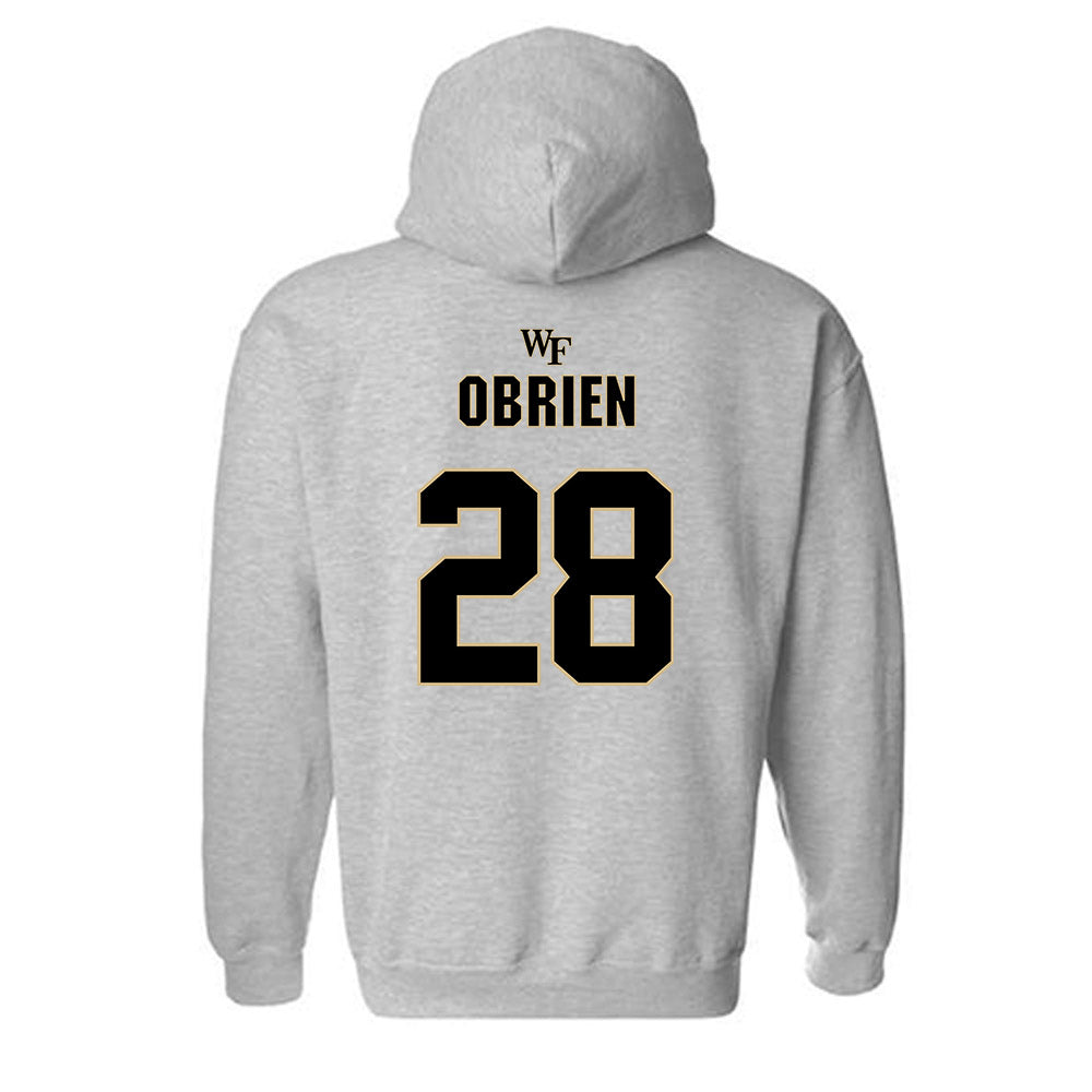 Wake Forest - NCAA Football : Hugh OBrien - Fashion Shersey Hooded Sweatshirt-1