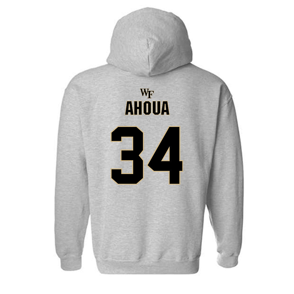Wake Forest - NCAA Football : Micheal Ahoua - Fashion Shersey Hooded Sweatshirt-1