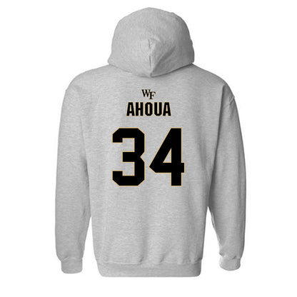 Wake Forest - NCAA Football : Micheal Ahoua - Fashion Shersey Hooded Sweatshirt-1