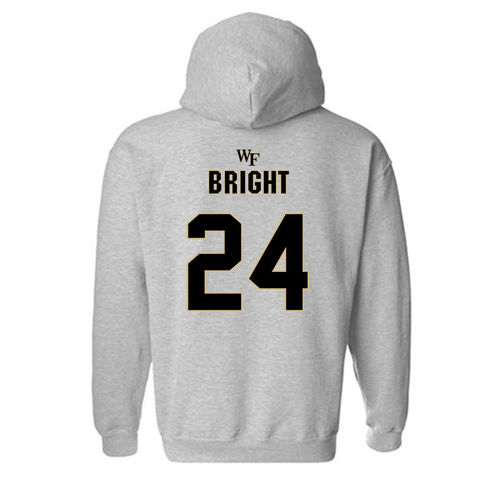 Wake Forest - NCAA Football : Micah Bright - Fashion Shersey Hooded Sweatshirt-1