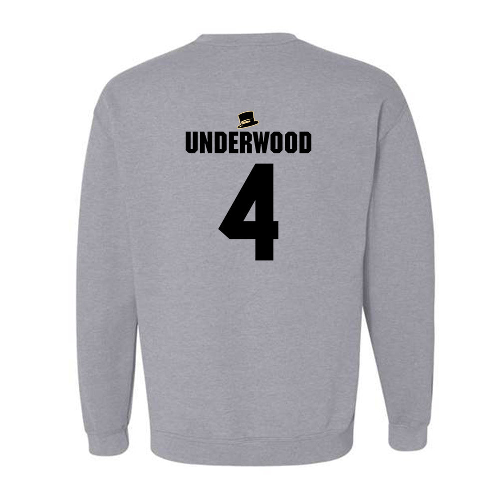 Wake Forest - NCAA Men's Basketball : Will Underwood - Generic Shersey Crewneck Sweatshirt-1
