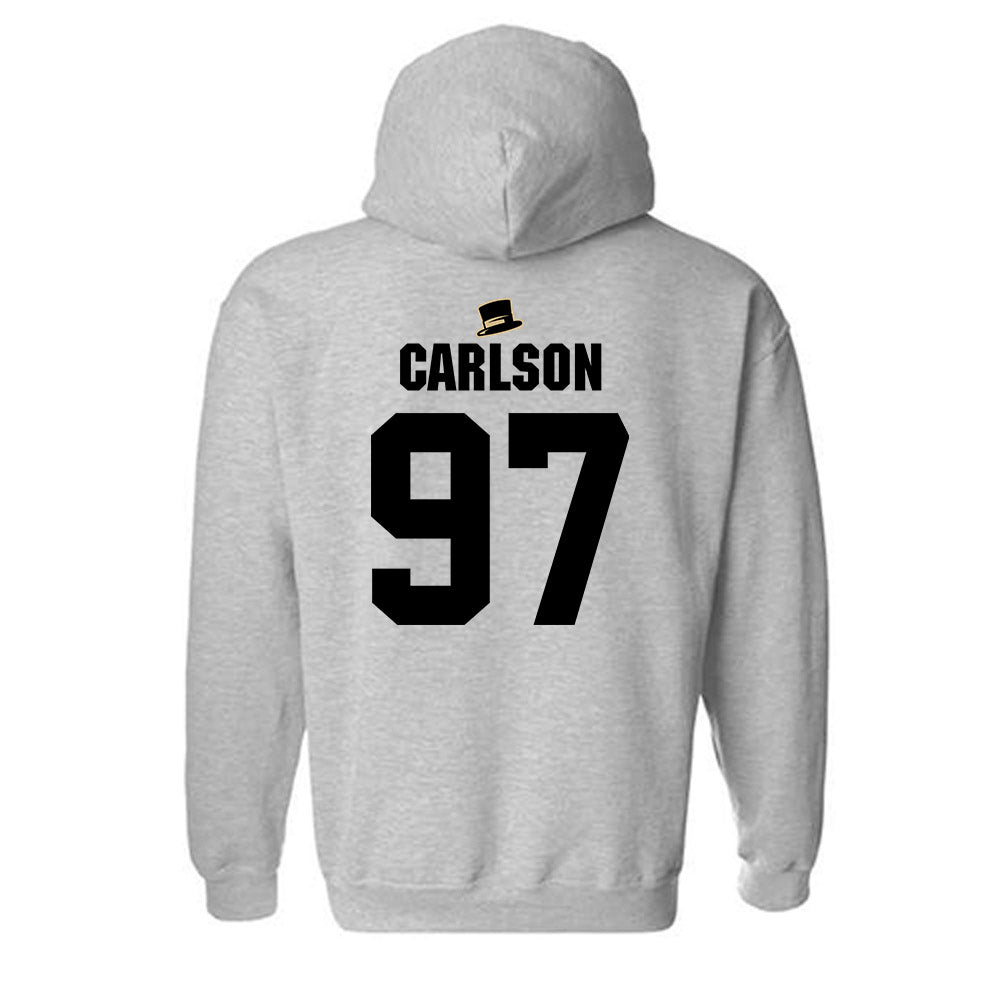 Wake Forest - NCAA Football : Caleb Carlson - Generic Shersey Hooded Sweatshirt-1