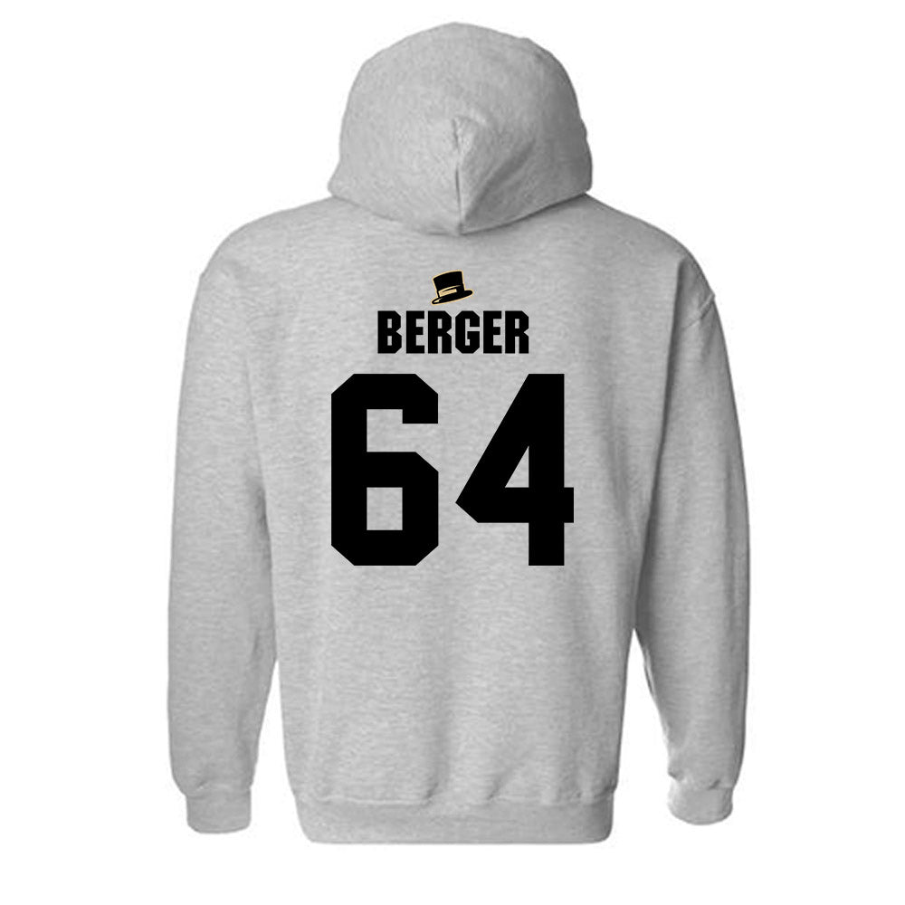 Wake Forest - NCAA Football : Ryan Berger - Generic Shersey Hooded Sweatshirt-1
