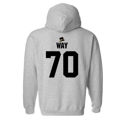 Wake Forest - NCAA Football : Will Way - Generic Shersey Hooded Sweatshirt-1