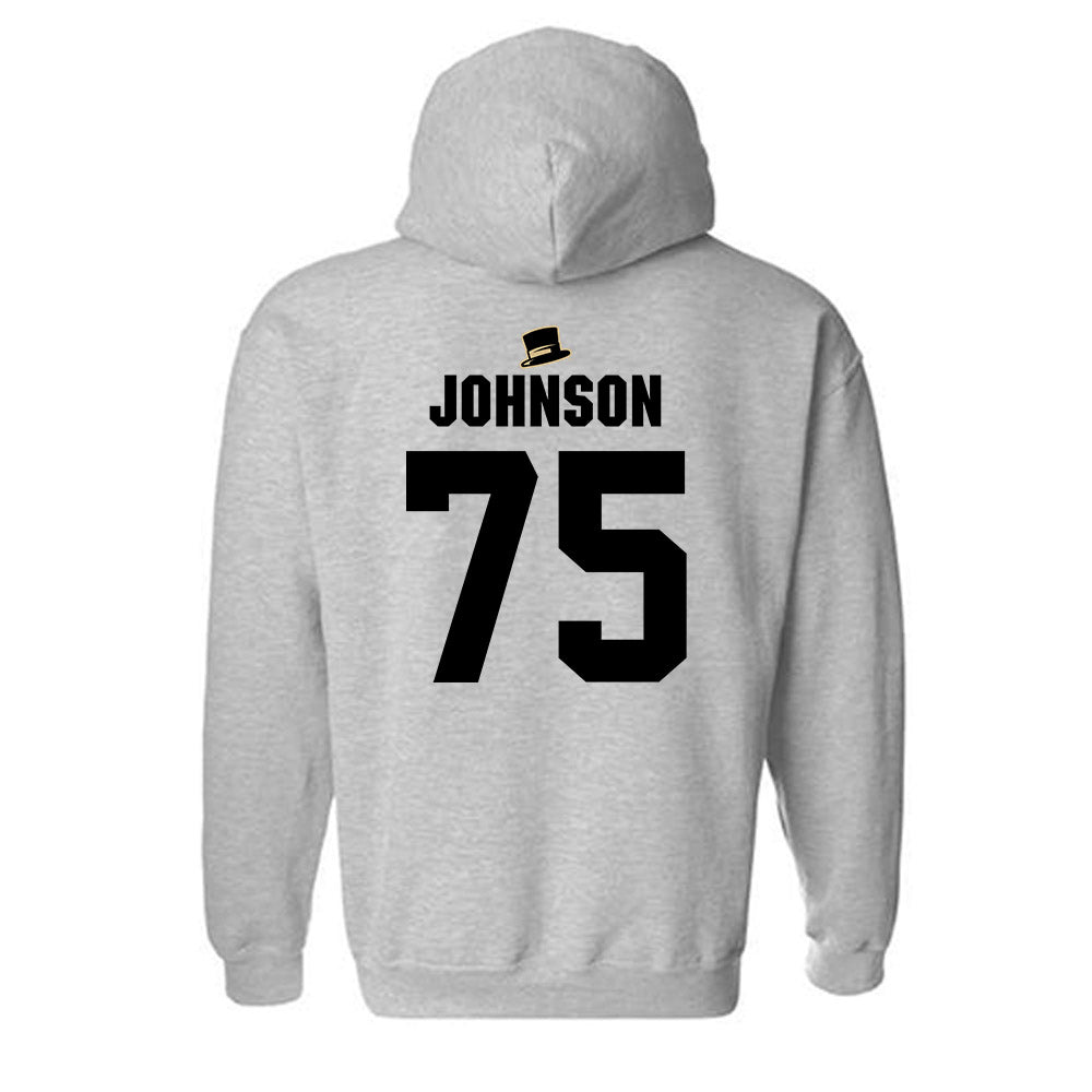 Wake Forest - NCAA Football : Derrell Johnson - Generic Shersey Hooded Sweatshirt-1