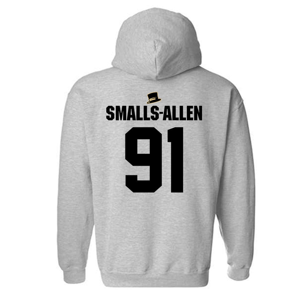 Wake Forest - NCAA Football : Lucas Smalls-Allen - Generic Shersey Hooded Sweatshirt-1