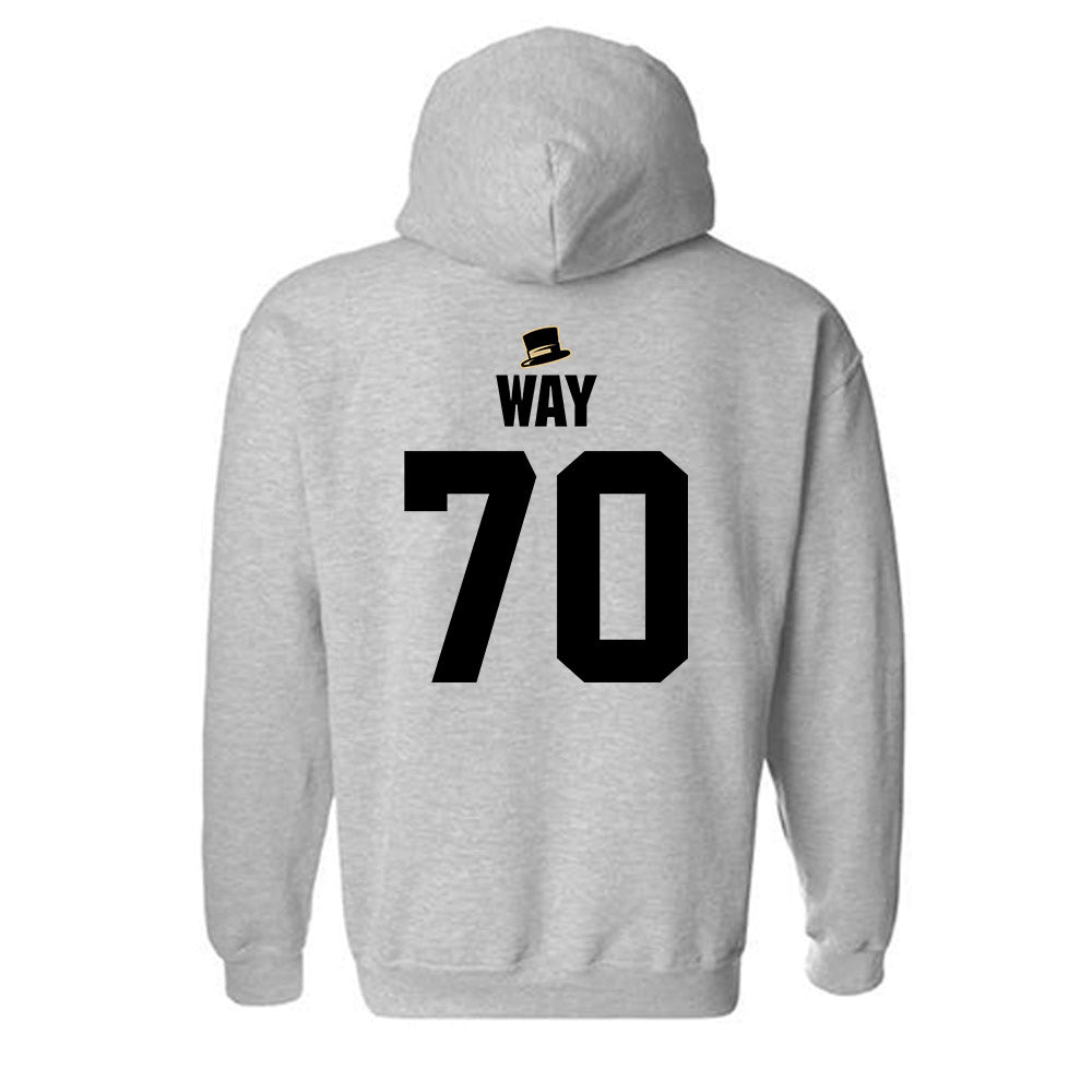 Wake Forest - NCAA Football : Will Way - Generic Shersey Hooded Sweatshirt-1