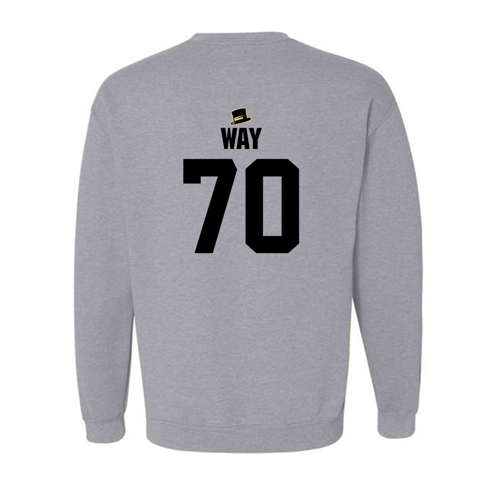 Wake Forest - NCAA Football : Will Way - Generic Shersey Crewneck Sweatshirt-1