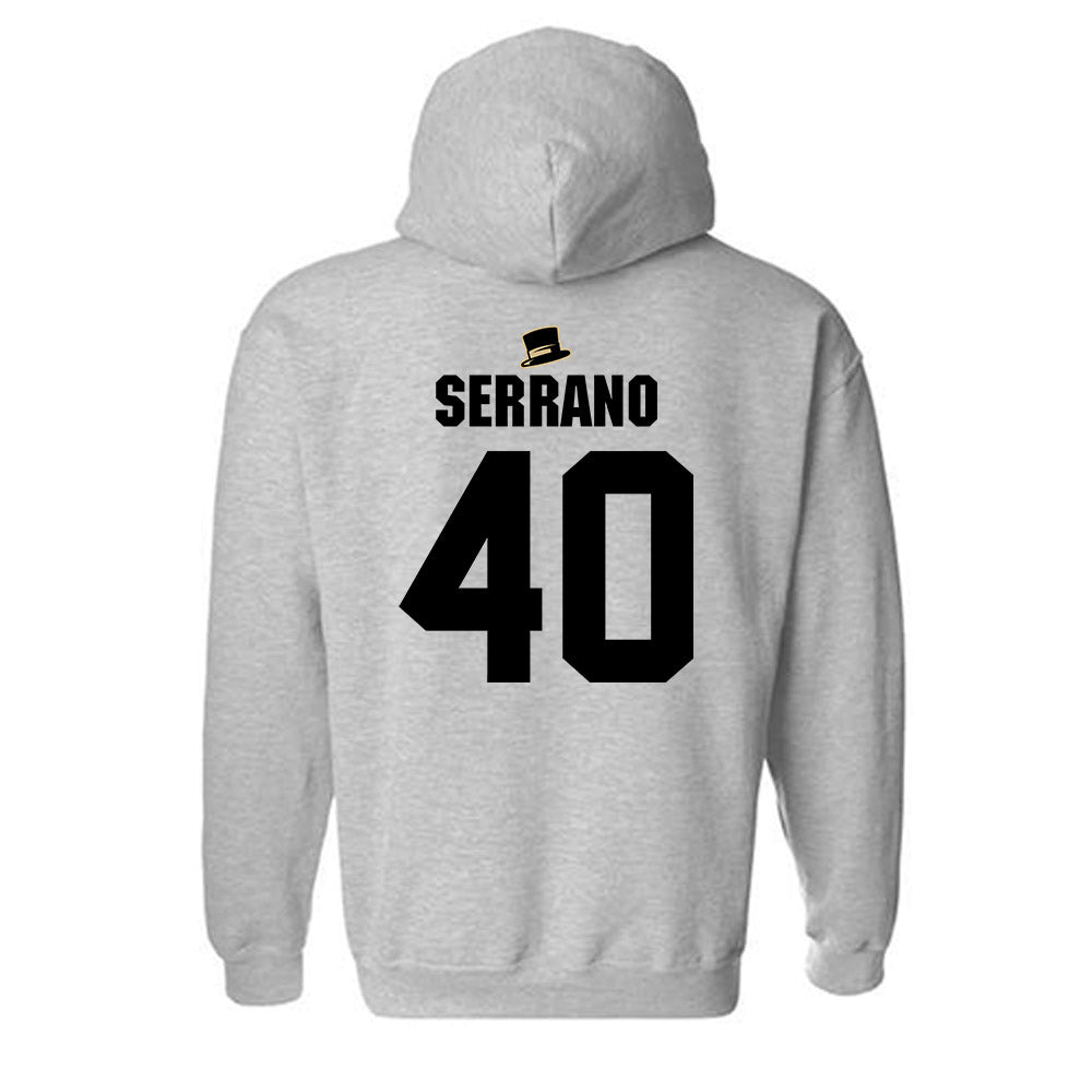 Wake Forest - NCAA Baseball : Jordan Serrano - Generic Shersey Hooded Sweatshirt-1