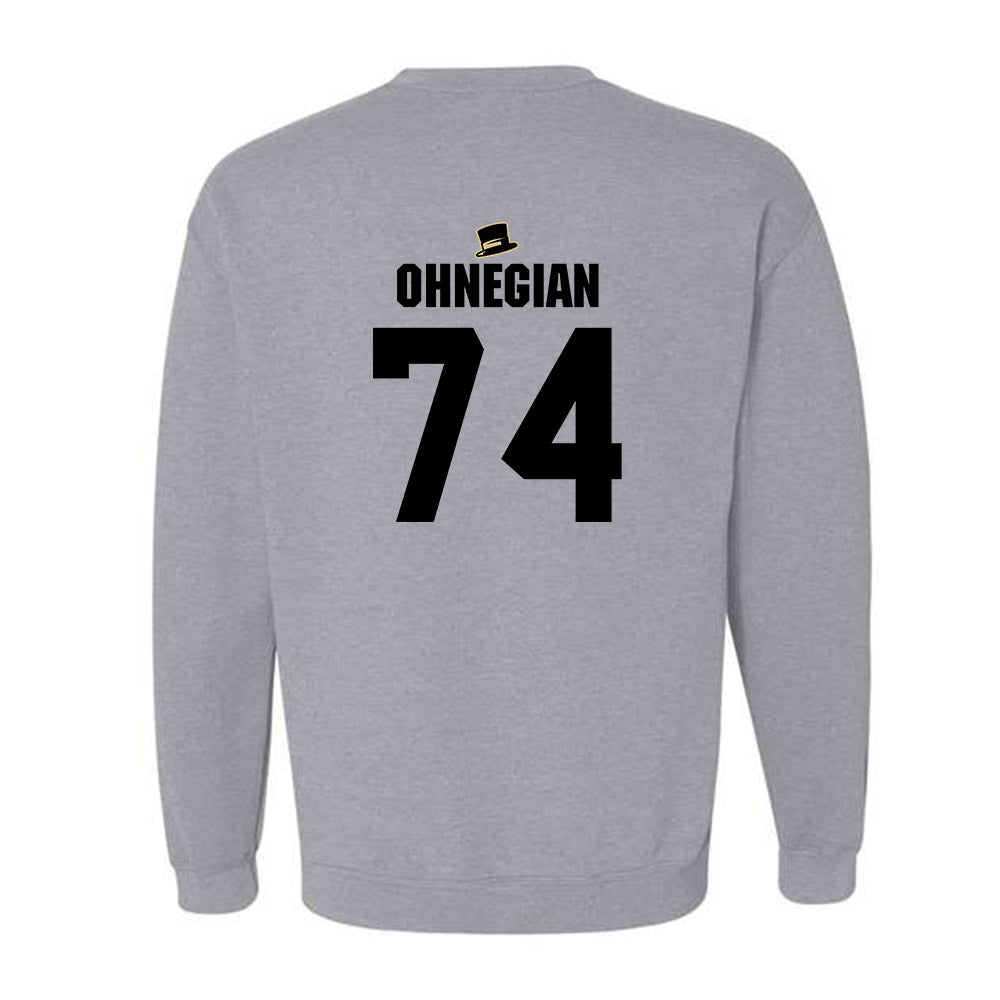 Wake Forest - NCAA Football : John Ohnegian - Generic Shersey Crewneck Sweatshirt-1