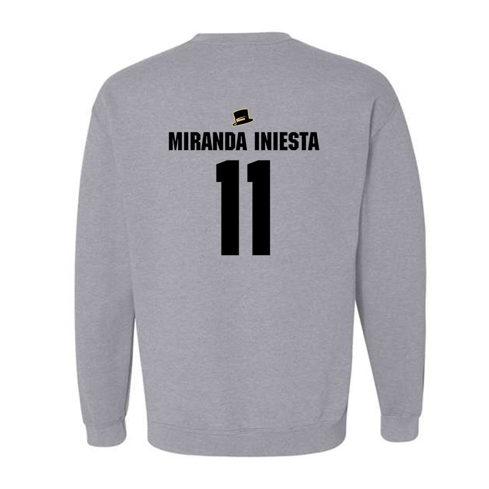 Wake Forest - NCAA Men's Soccer : Marcos Miranda Iniesta - Generic Shersey Crewneck Sweatshirt-1