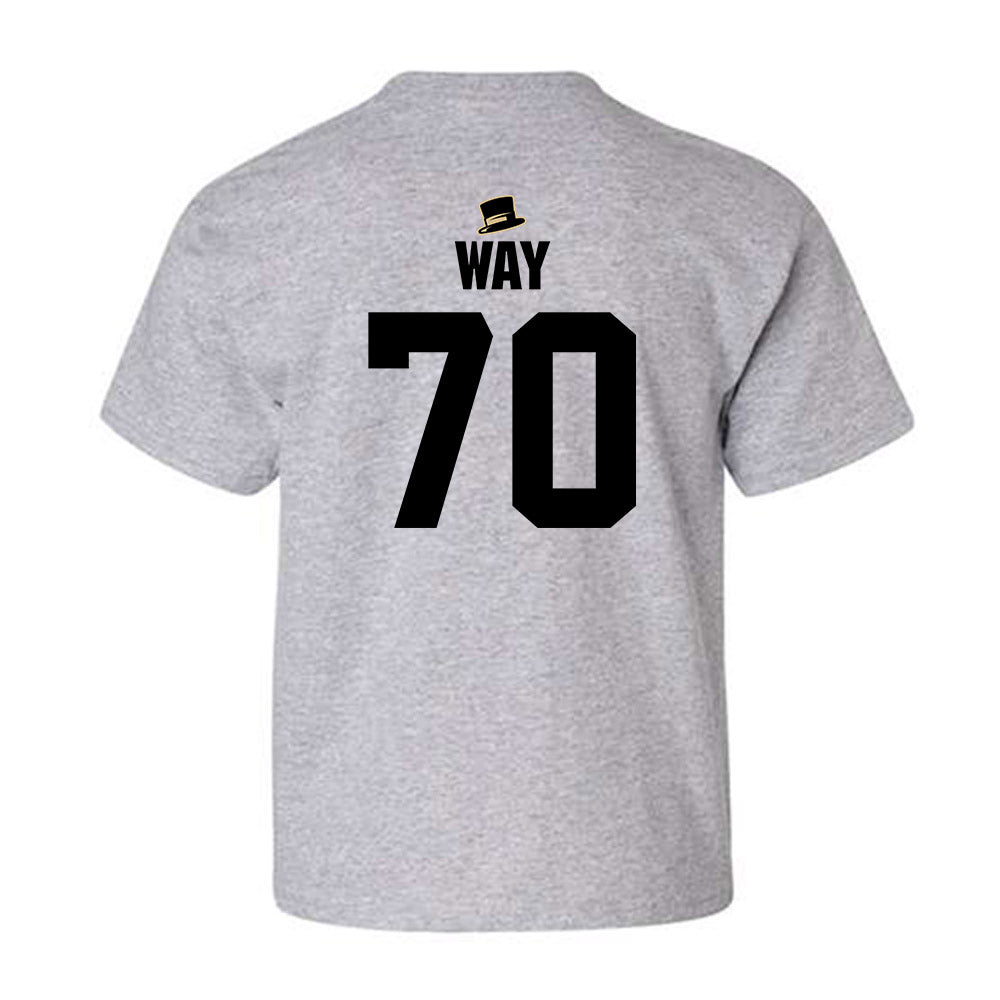 Wake Forest - NCAA Football : Will Way - Generic Shersey Youth T-Shirt-1