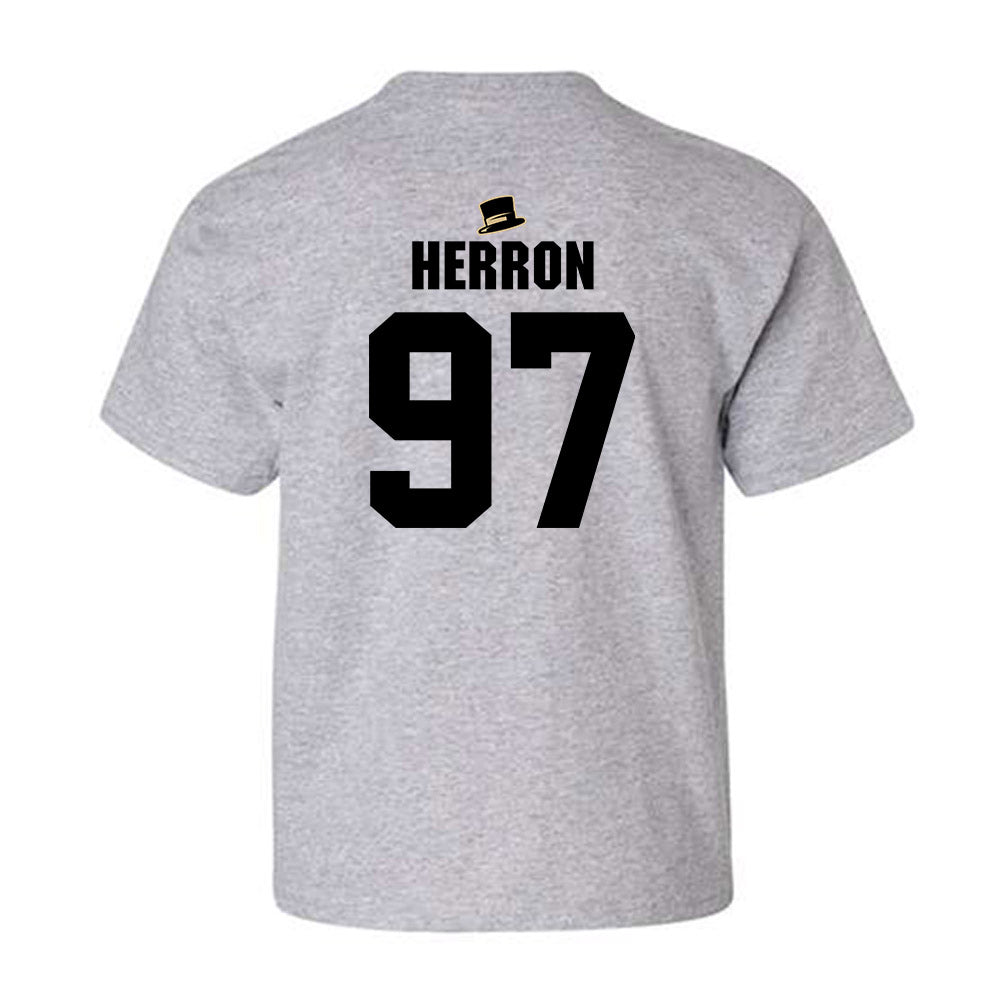 Wake Forest - NCAA Football : Matthew Herron - Generic Shersey Youth T-Shirt-1