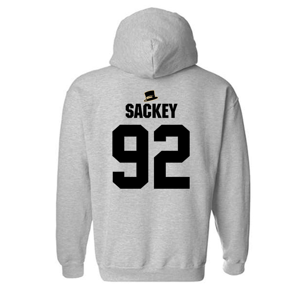 Wake Forest - NCAA Football : Sefa Sackey - Generic Shersey Hooded Sweatshirt-1